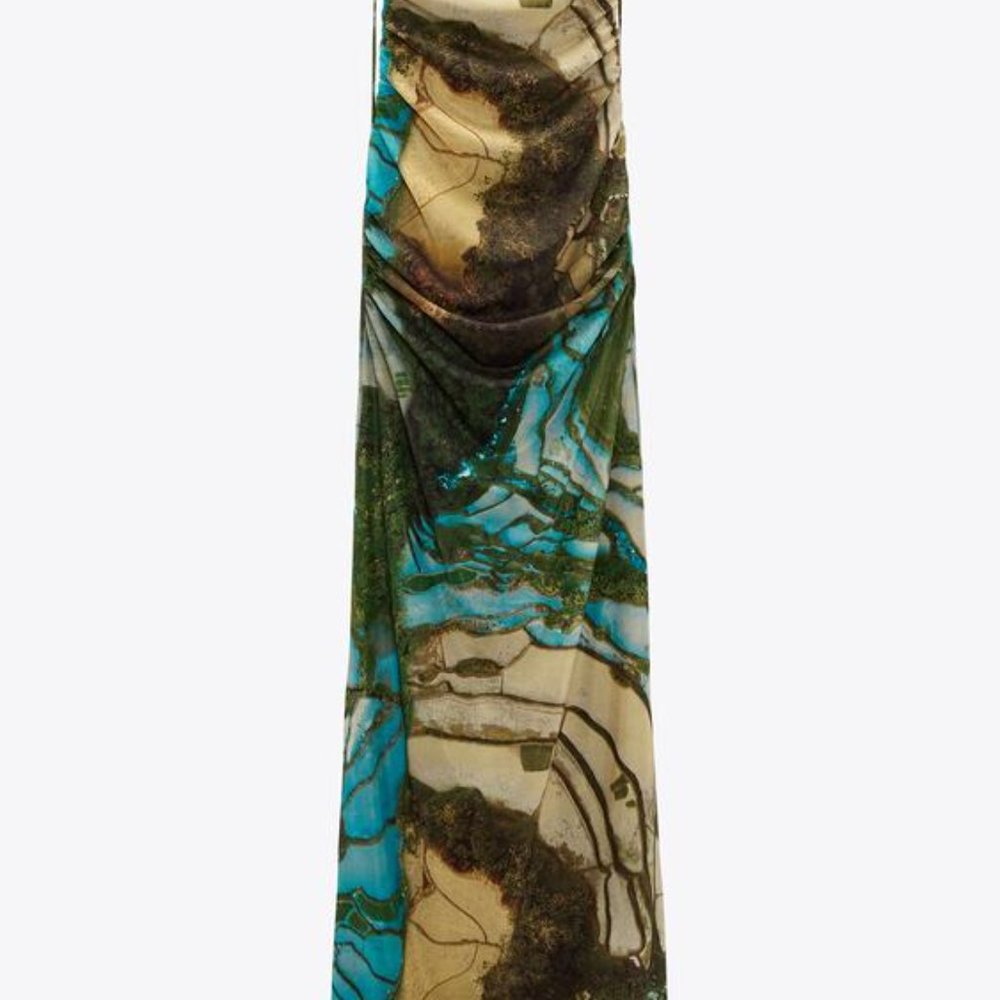 Printed Tulle Dress Zara with tags